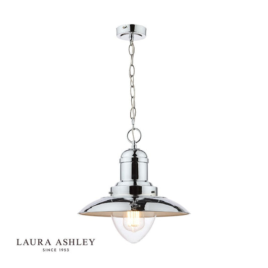 Laura Ashley Corbridge Pendant Polished Chrome