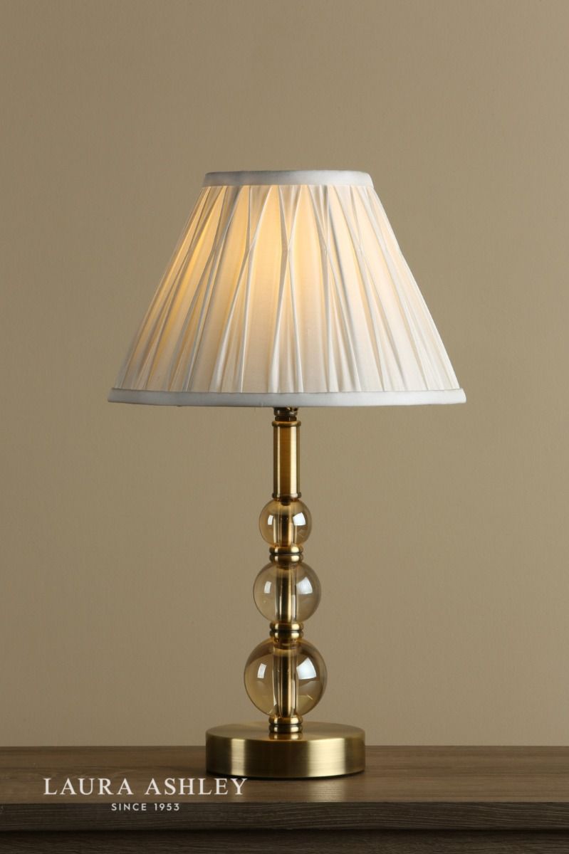 Laura Ashley Selby Large Table Lamp Antique Brass & Glass Ball Base Only