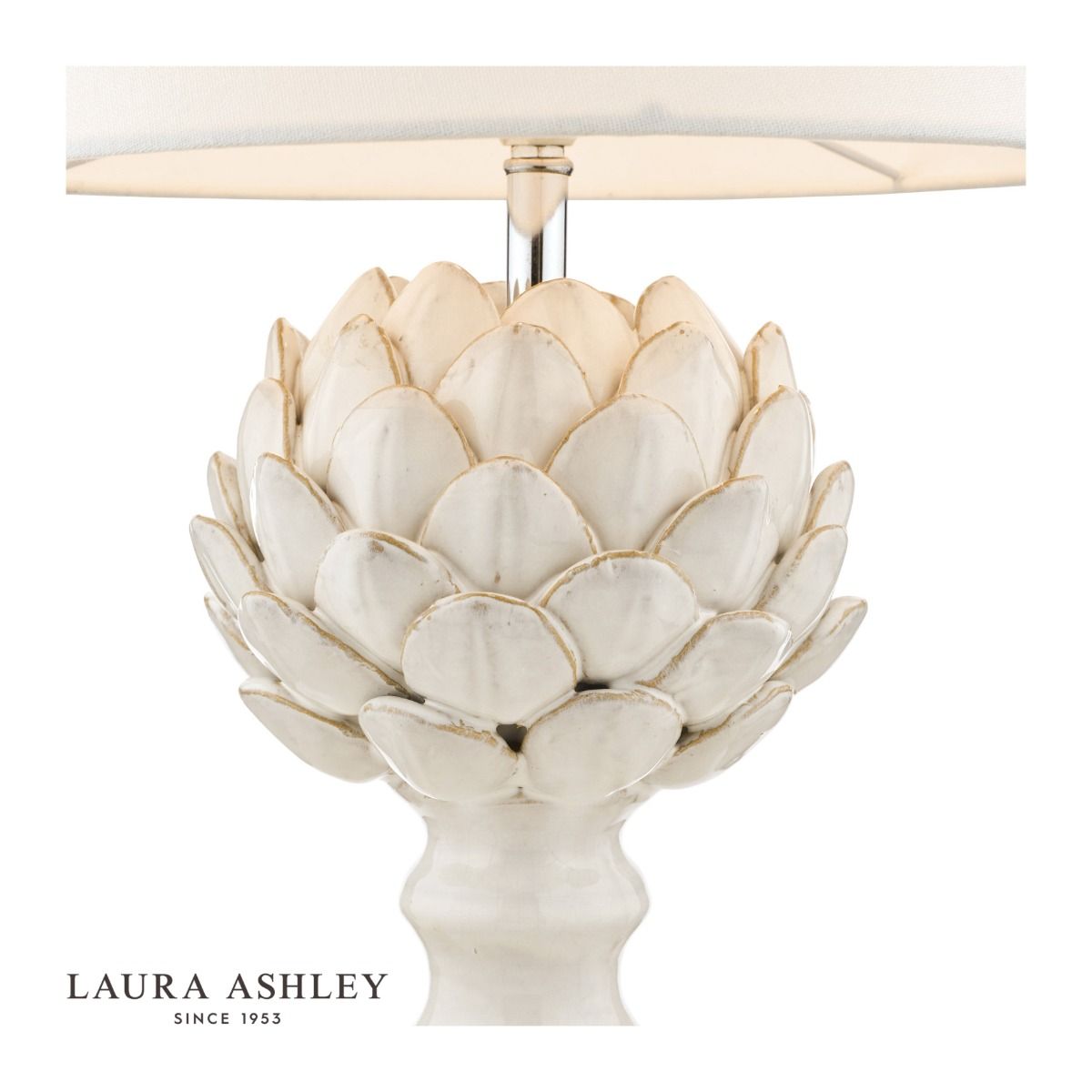 Laura Ashley Artichoke Ceramic Table Lamp With Shade