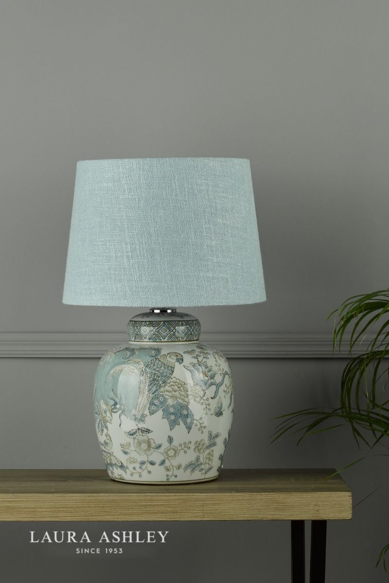 Laura Ashley Elizabeth Ceramic Table Lamp With Bird Print Design Base Only