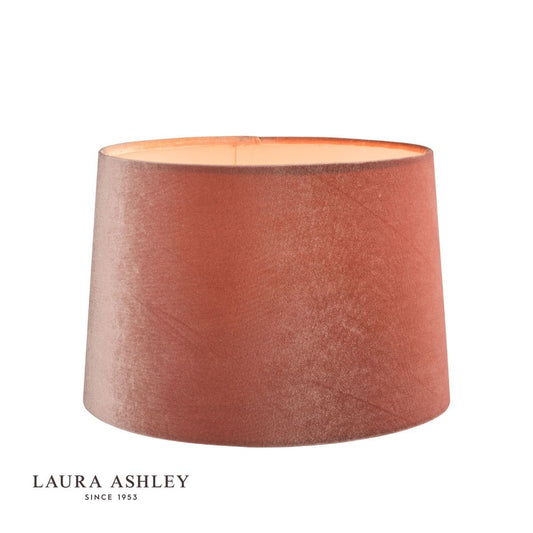 Laura Ashley Velvet Empire Drum Shade Blush Pink 25cm/10 inch