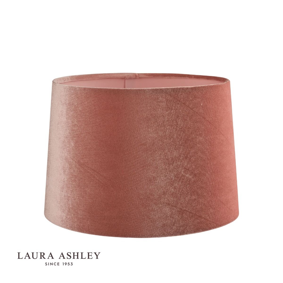 Laura Ashley Velvet Empire Drum Shade Blush Pink 30cm/12 inch