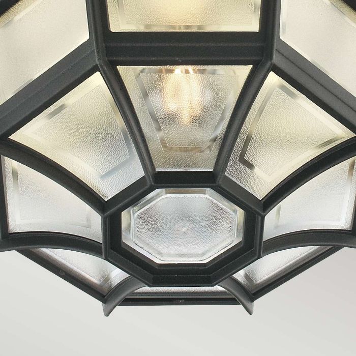 Latina 1 Light Ceiling Light - Black