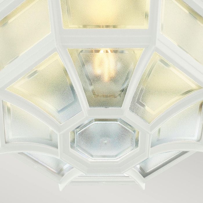 Latina 1 Light Ceiling Light - White