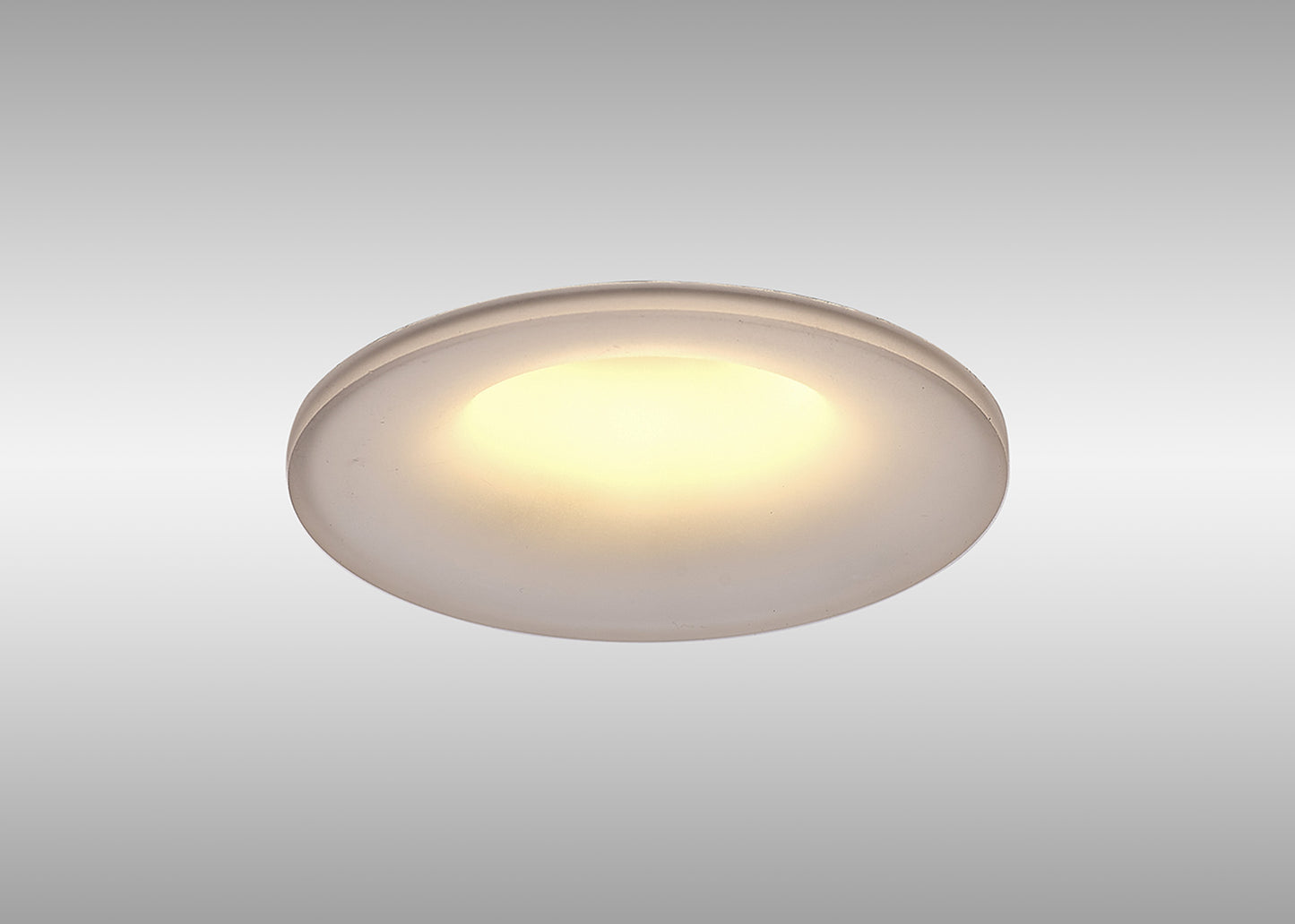 Lagos Recessed Spotlight 10cm Round, GU10 (Max 12W), Cut Out 85mm, White by Mantra