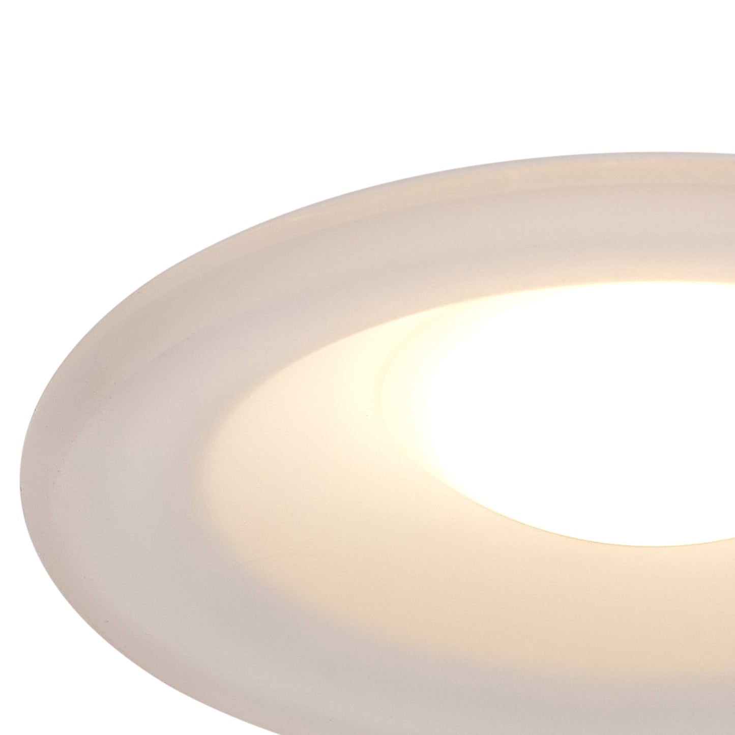 Lagos Recessed Spotlight 12cm Round, GU10 (Max 12W), Cut Out 95mm, White by Mantra