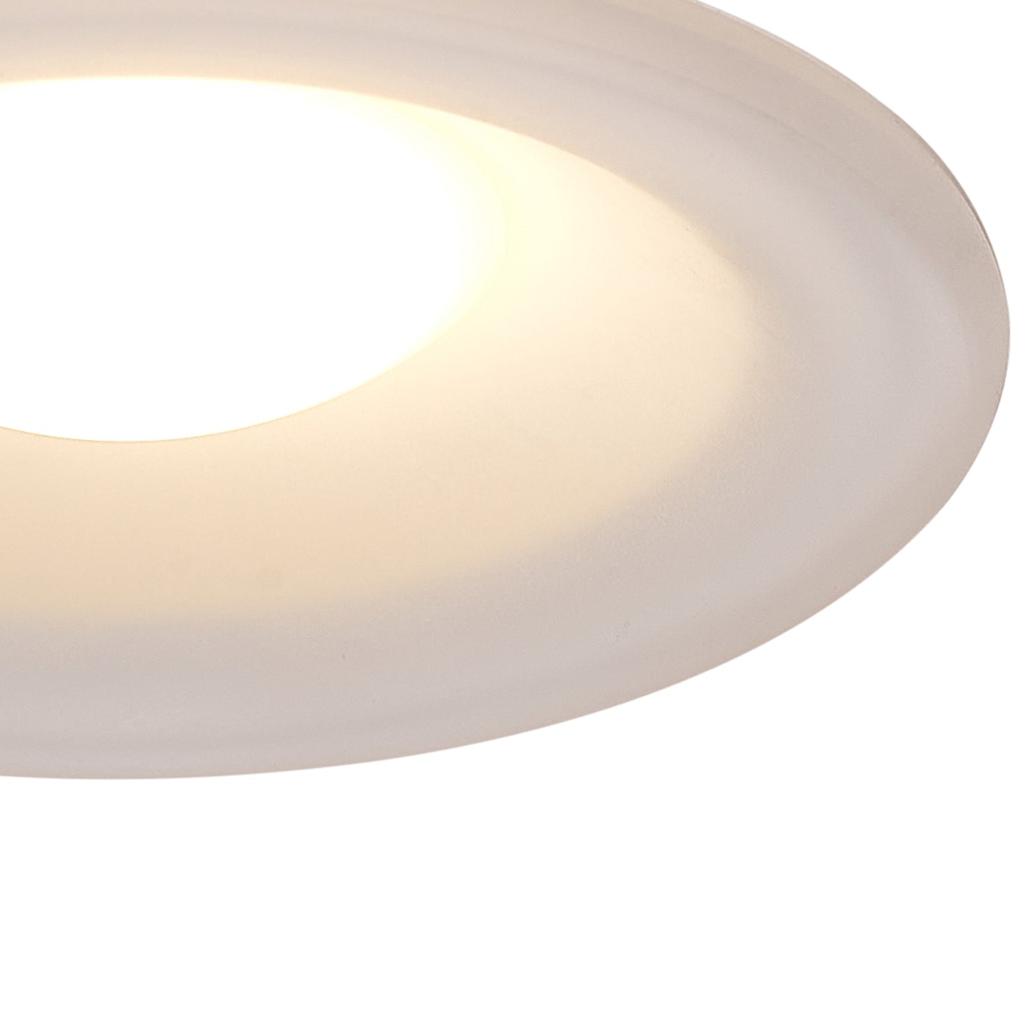 Lagos Recessed Spotlight 12cm Round, GU10 (Max 12W), Cut Out 95mm, White by Mantra