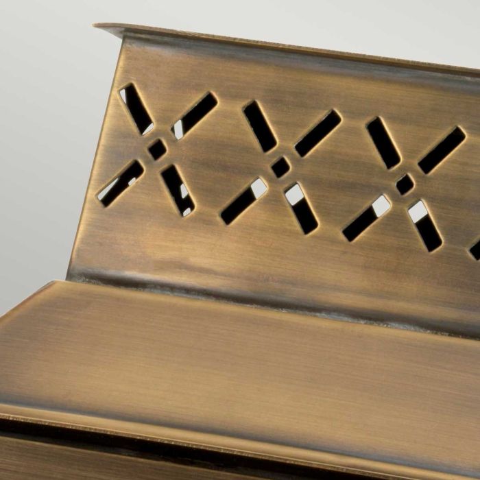 Lambeth Palace 1 Light Wall Lantern - Aged Brass