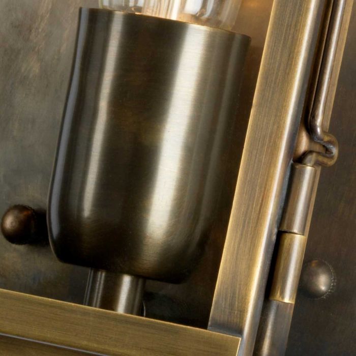 Lambeth Palace 1 Light Wall Lantern - Aged Brass