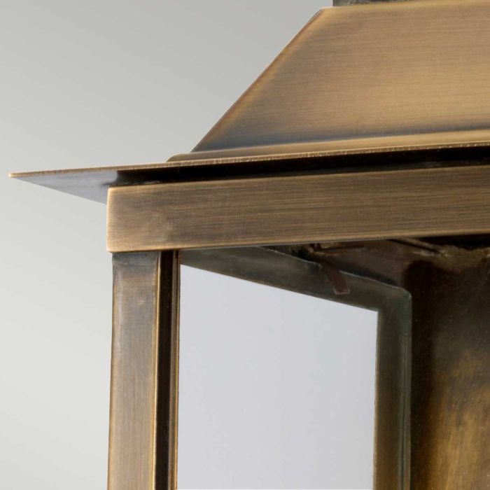 Lambeth Palace 1 Light Wall Lantern - Aged Brass