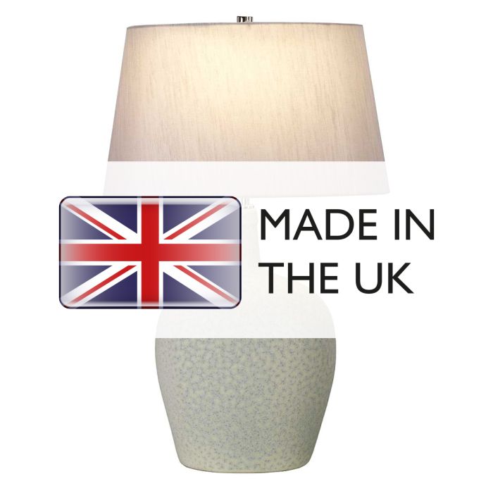 Lambeth 1 Light Table Lamp with Silver Shade