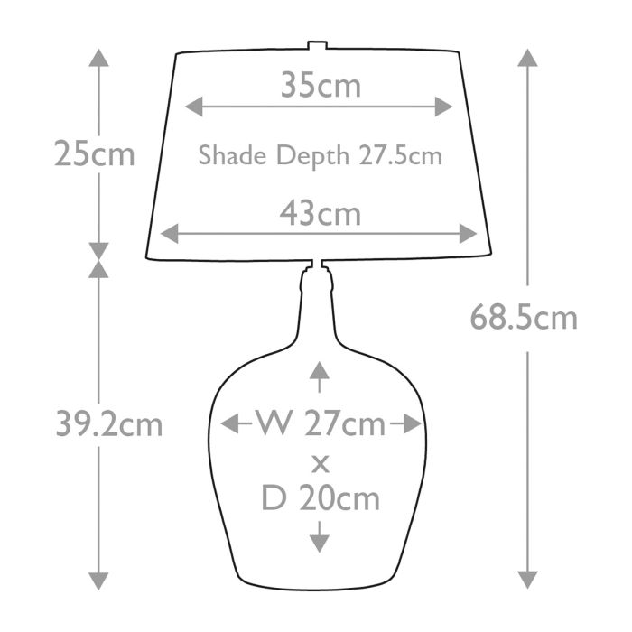 Lambeth 1 Light Table Lamp with Silver Shade