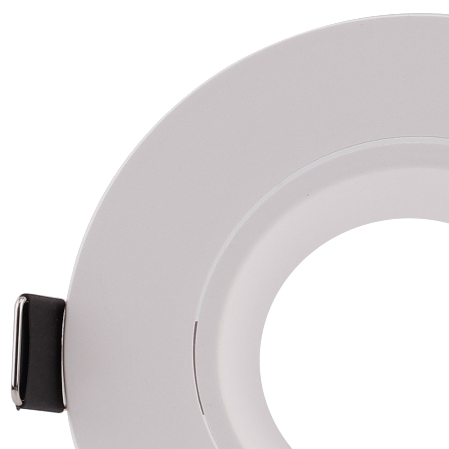 Lamborjini Flush Spotlight Round, 1 x GU10 (Max 12W), White, Cut Out: 75mm, Lampholder Included by Mantra