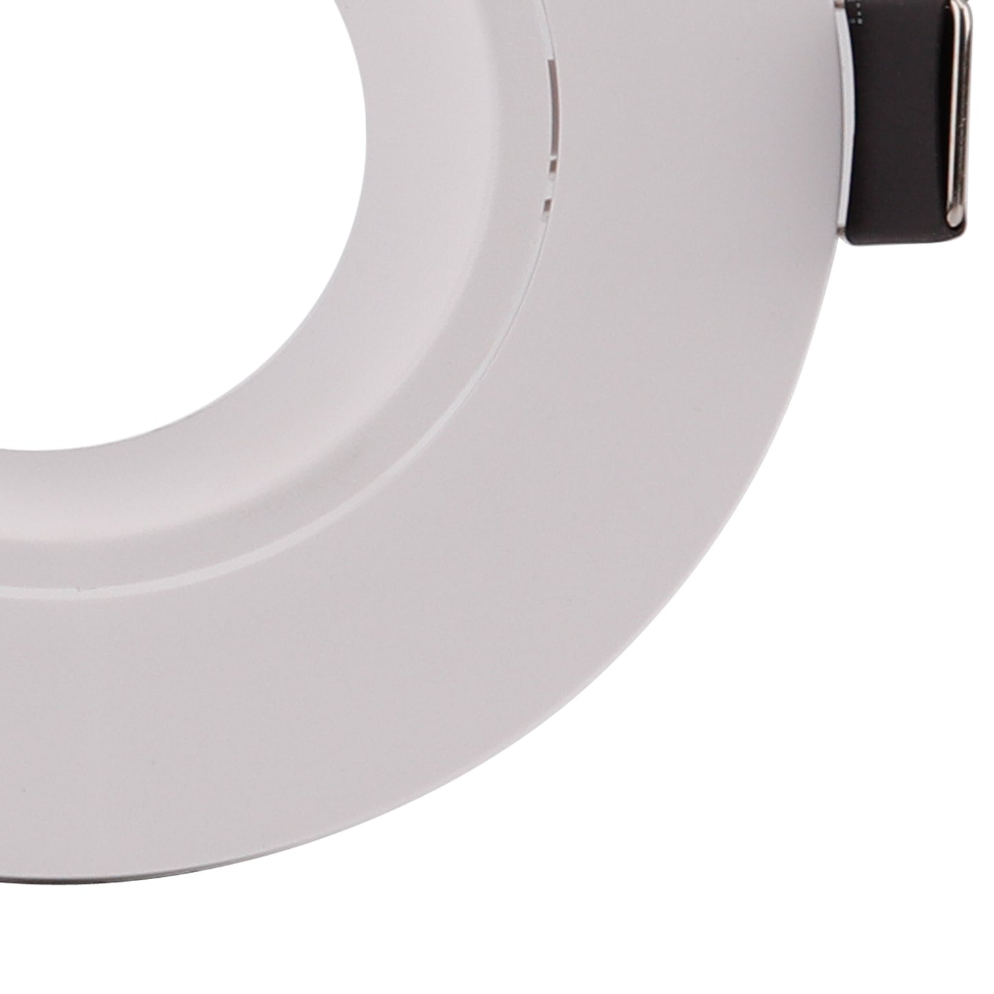 Lamborjini Flush Spotlight Round, 1 x GU10 (Max 12W), White, Cut Out: 75mm, Lampholder Included by Mantra