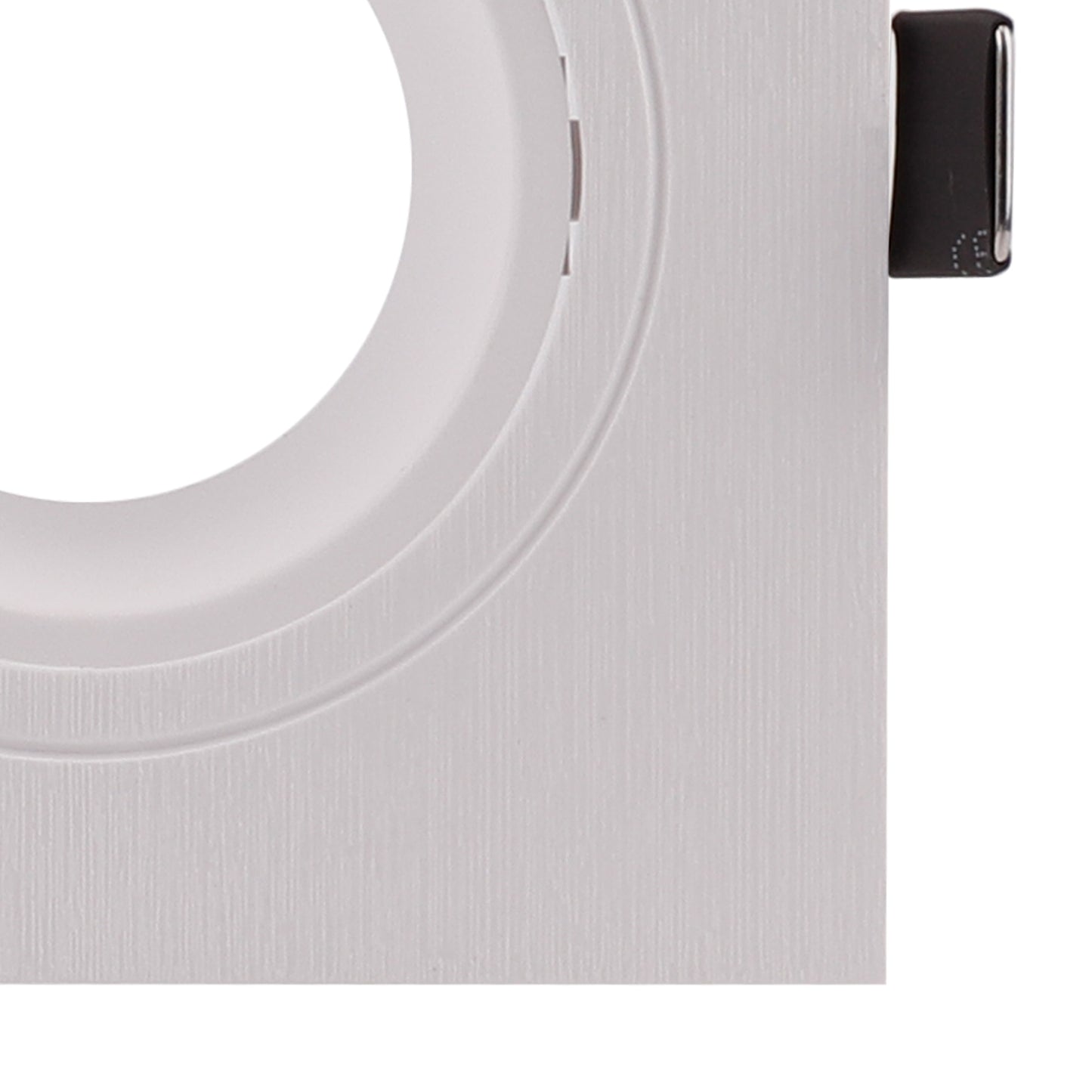 Lamborjini Flush Spotlight Square, 1 x GU10 (Max 12W), White, Cut Out: 75mm, Lampholder Included by Mantra