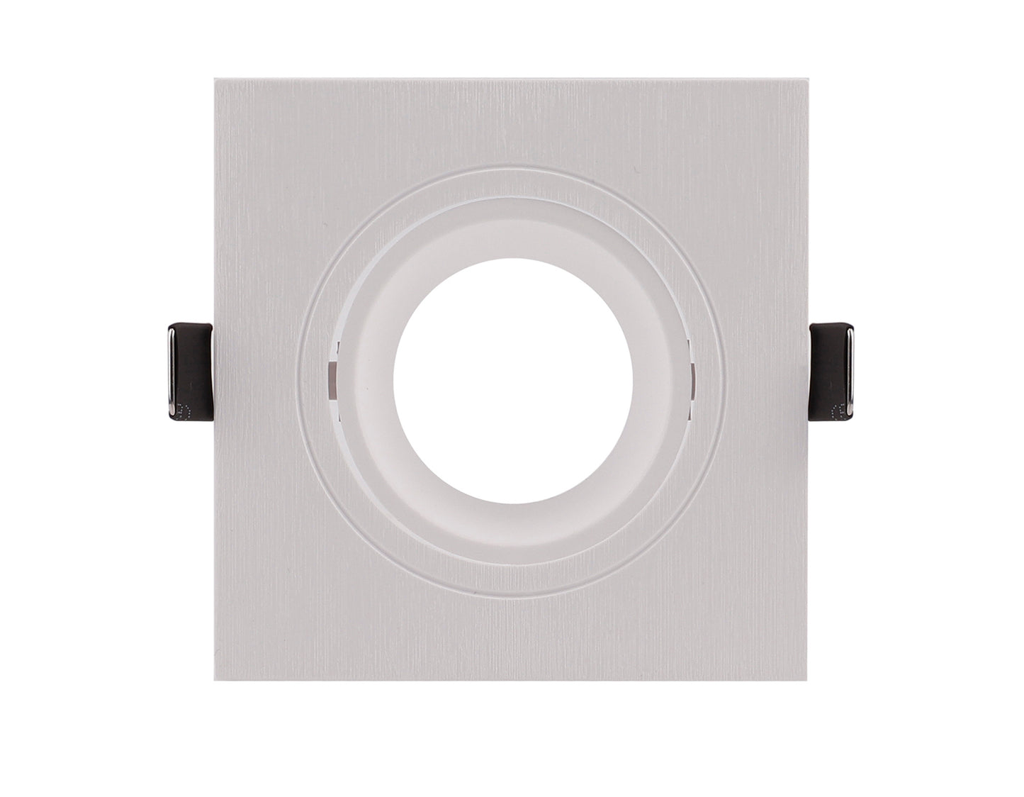 Lamborjini Flush Spotlight Square, 1 x GU10 (Max 12W), White, Cut Out: 75mm, Lampholder Included by Mantra