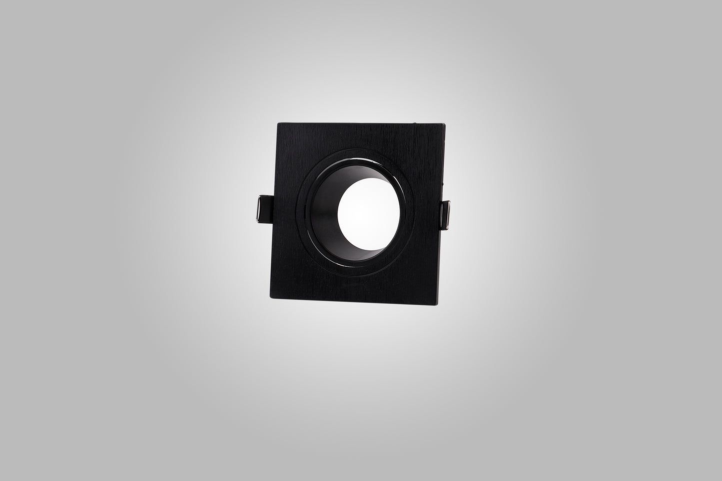 Lamborjini Flush Spotlight Square, 1 x GU10 (Max 12W), Black, Cut Out: 75mm, Lampholder Included by Mantra