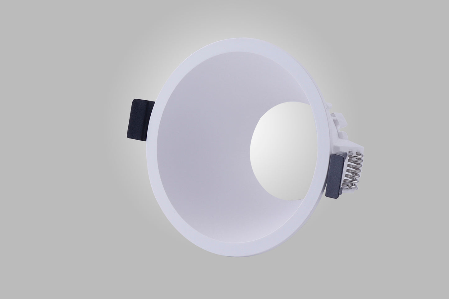 Lamborjini Funnel Centre, 85mm Cut Out, Spotlight Round, 1 x GU10 (Max 12W), White, Lampholder Included by Mantra