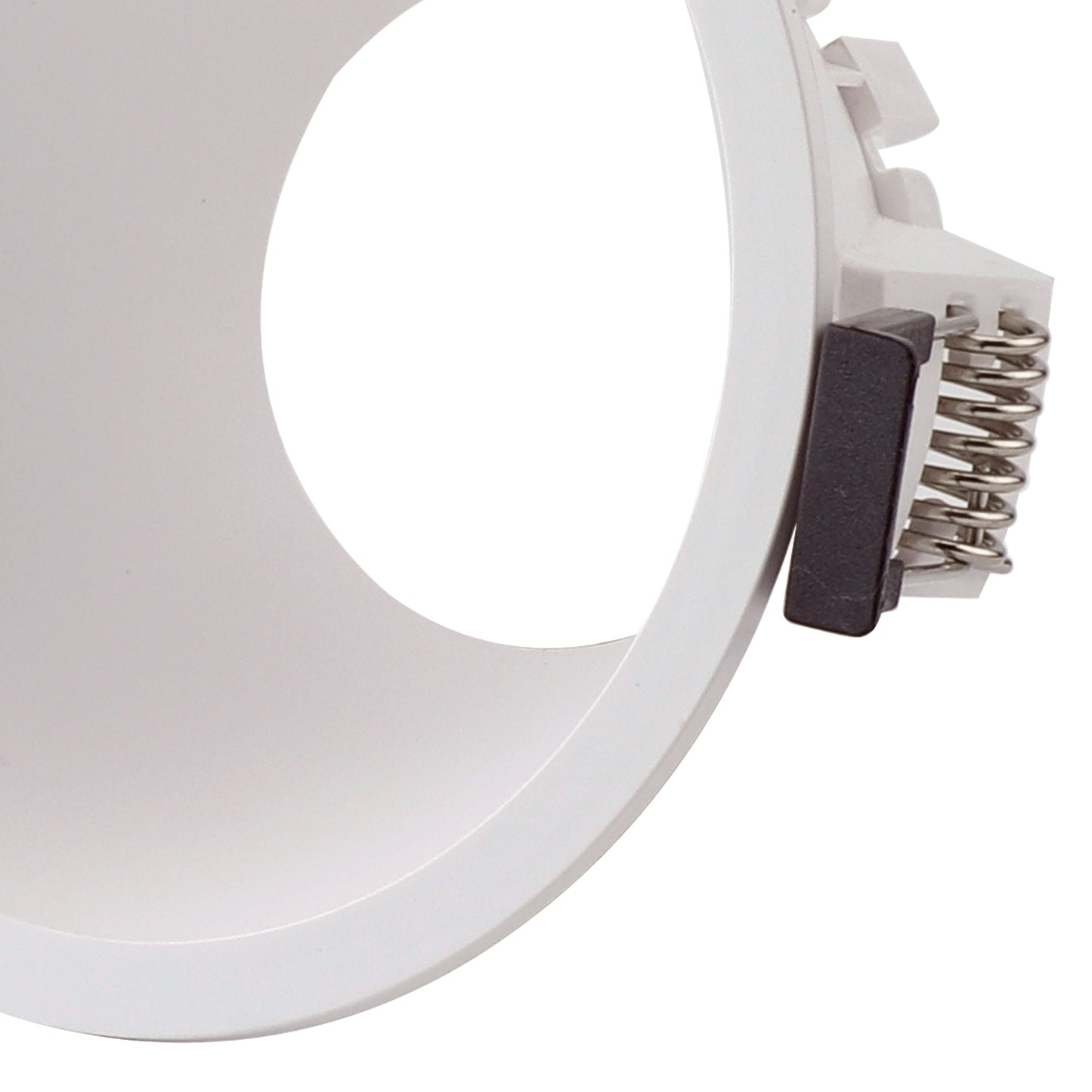 Lamborjini Funnel Centre, 85mm Cut Out, Spotlight Round, 1 x GU10 (Max 12W), White, Lampholder Included by Mantra