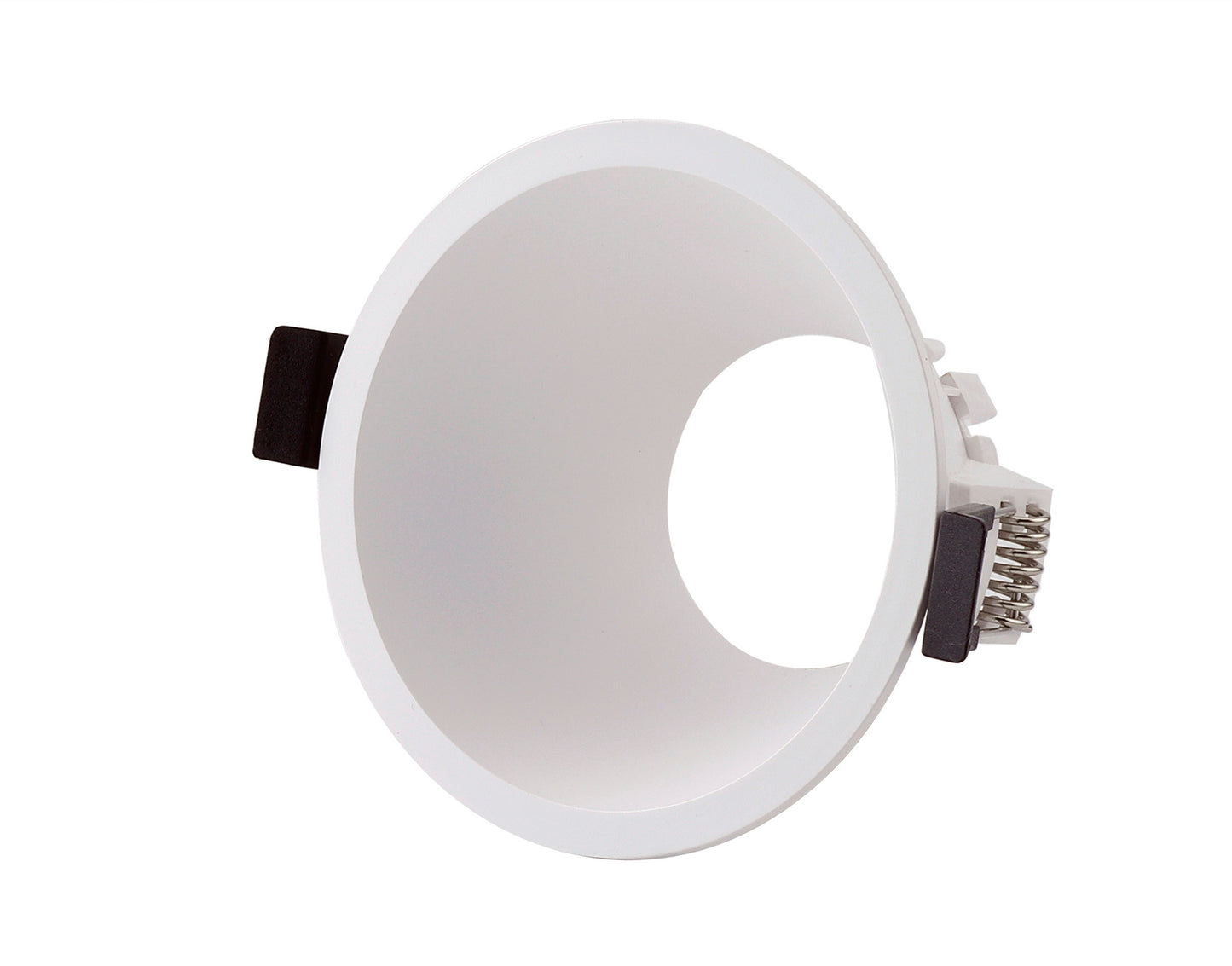 Lamborjini Funnel Centre, 85mm Cut Out, Spotlight Round, 1 x GU10 (Max 12W), White, Lampholder Included by Mantra