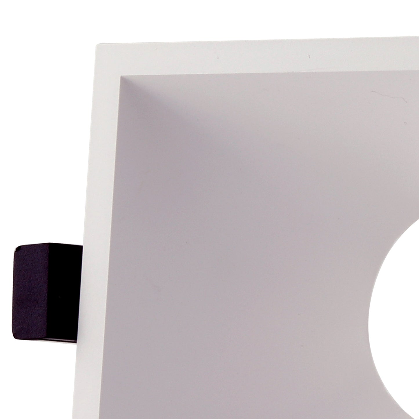 Lamborjini Funnel Centre, 85mm Cut Out, Spotlight Square, 1 x GU10 (Max 12W), White, Lampholder Included by Mantra