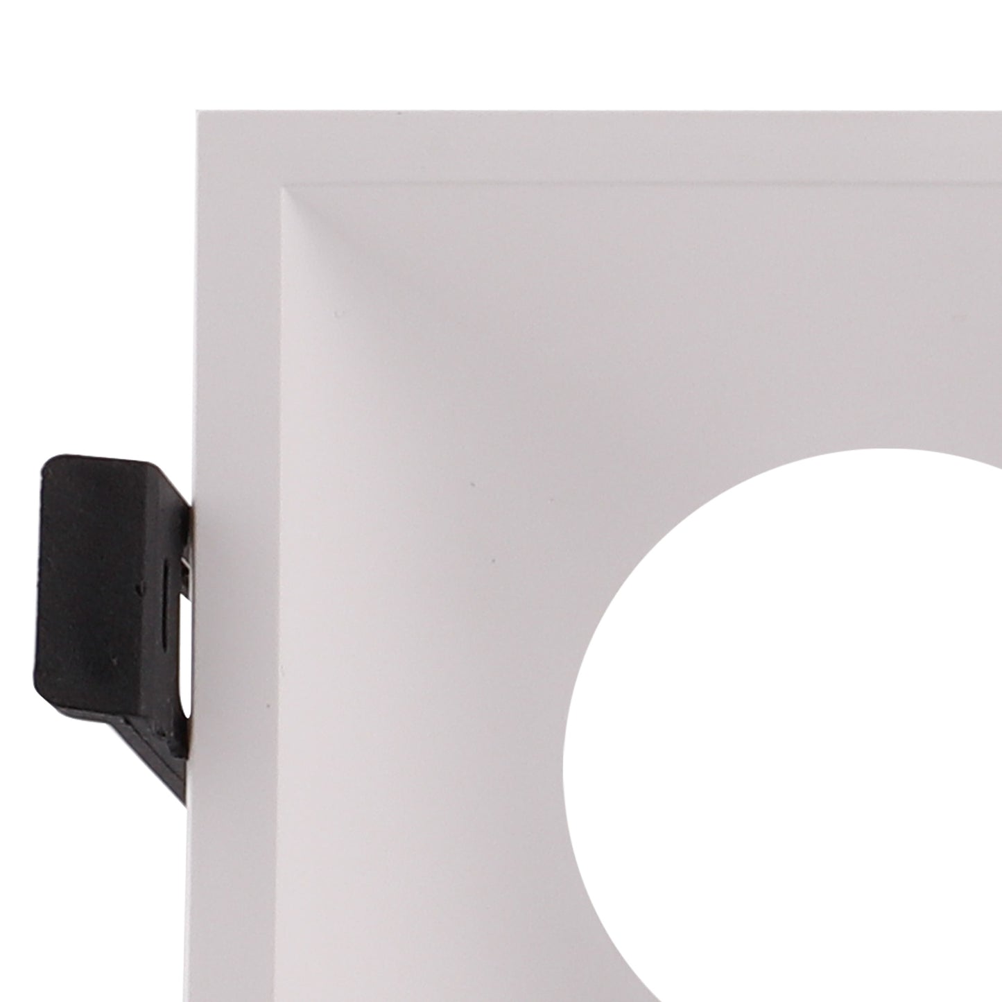 Lamborjini Funnel 45°, 85mm Cut Out, Spotlight Square, 1 x GU10 (Max 12W), White, Lampholder Included by Mantra