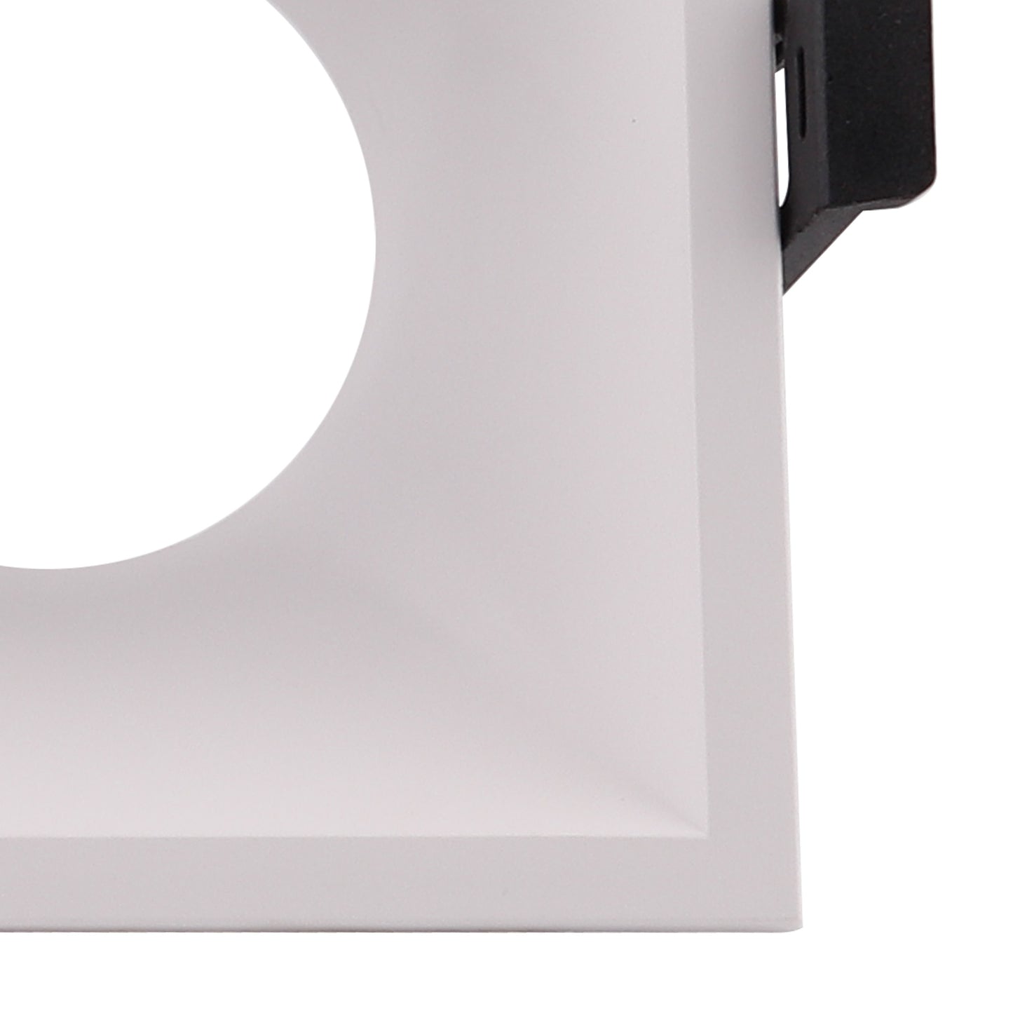 Lamborjini Funnel 45°, 85mm Cut Out, Spotlight Square, 1 x GU10 (Max 12W), White, Lampholder Included by Mantra