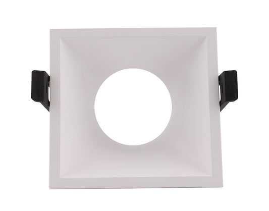 Lamborjini Funnel 45°, 85mm Cut Out, Spotlight Square, 1 x GU10 (Max 12W), White, Lampholder Included by Mantra