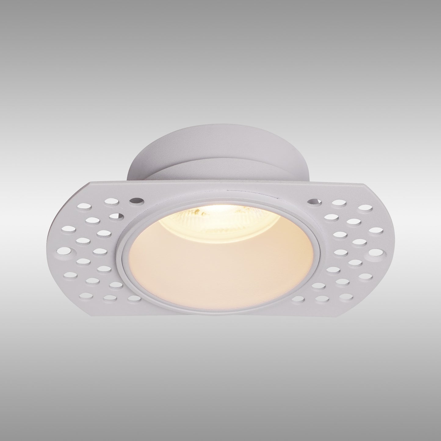 Lances Trimless Recessed Spotlight 10.5cm, GU10 (Max 12W), Cut Out 62mm, White by Mantra