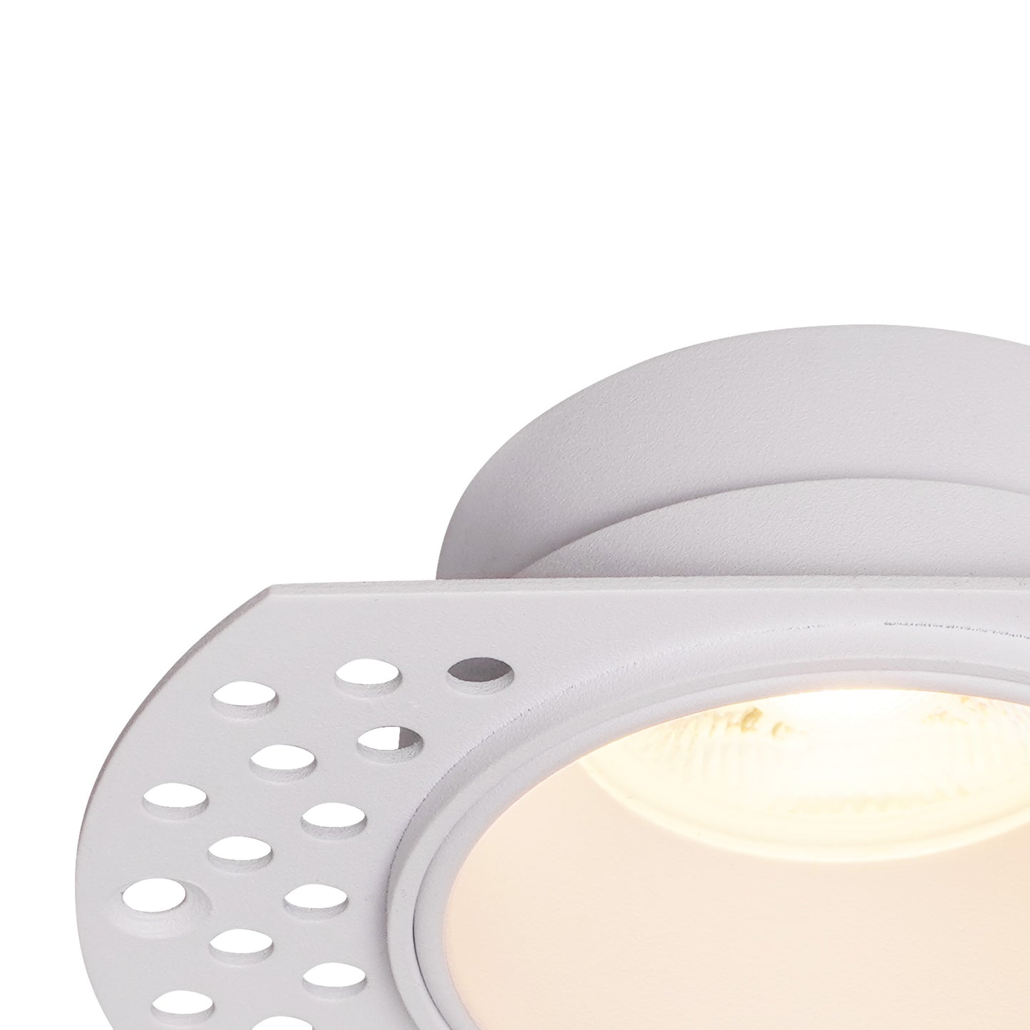 Lances Trimless Recessed Spotlight 10.5cm, GU10 (Max 12W), Cut Out 62mm, White by Mantra