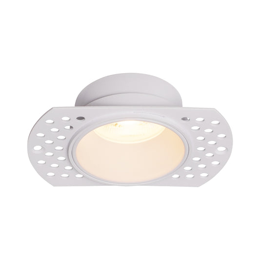 Lances Trimless Recessed Spotlight 10.5cm, GU10 (Max 12W), Cut Out 62mm, White by Mantra