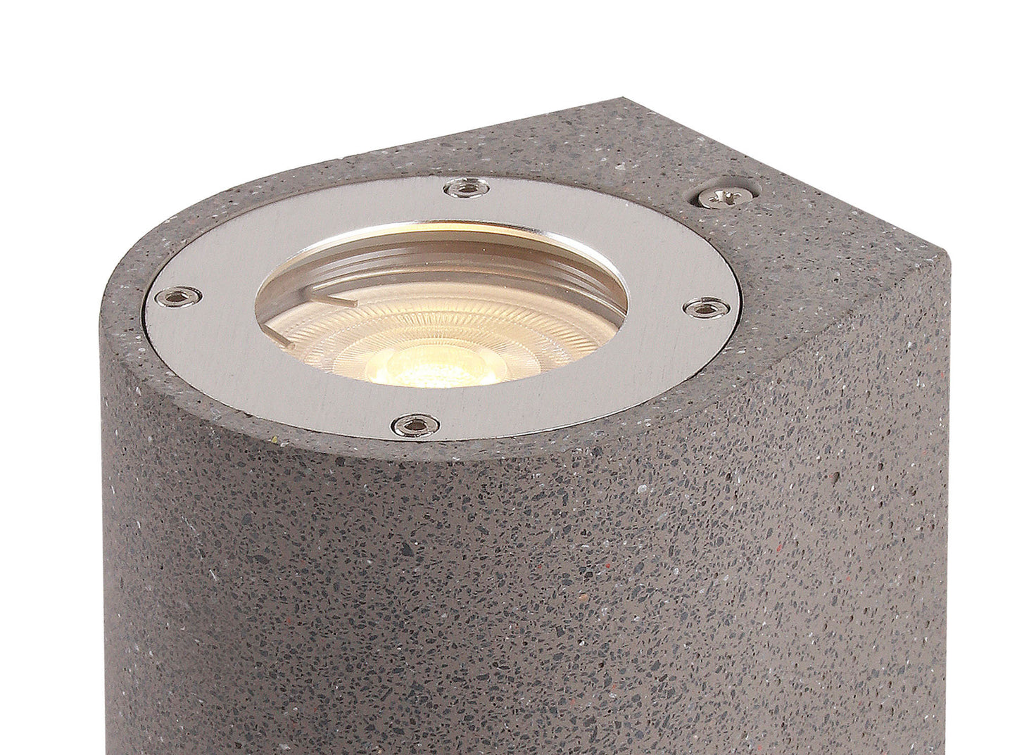 Levi Round Wall Lamp, 2 x GU10 (Max 12W), IP65, Grey Concrete, 2yrs Warranty by Mantra