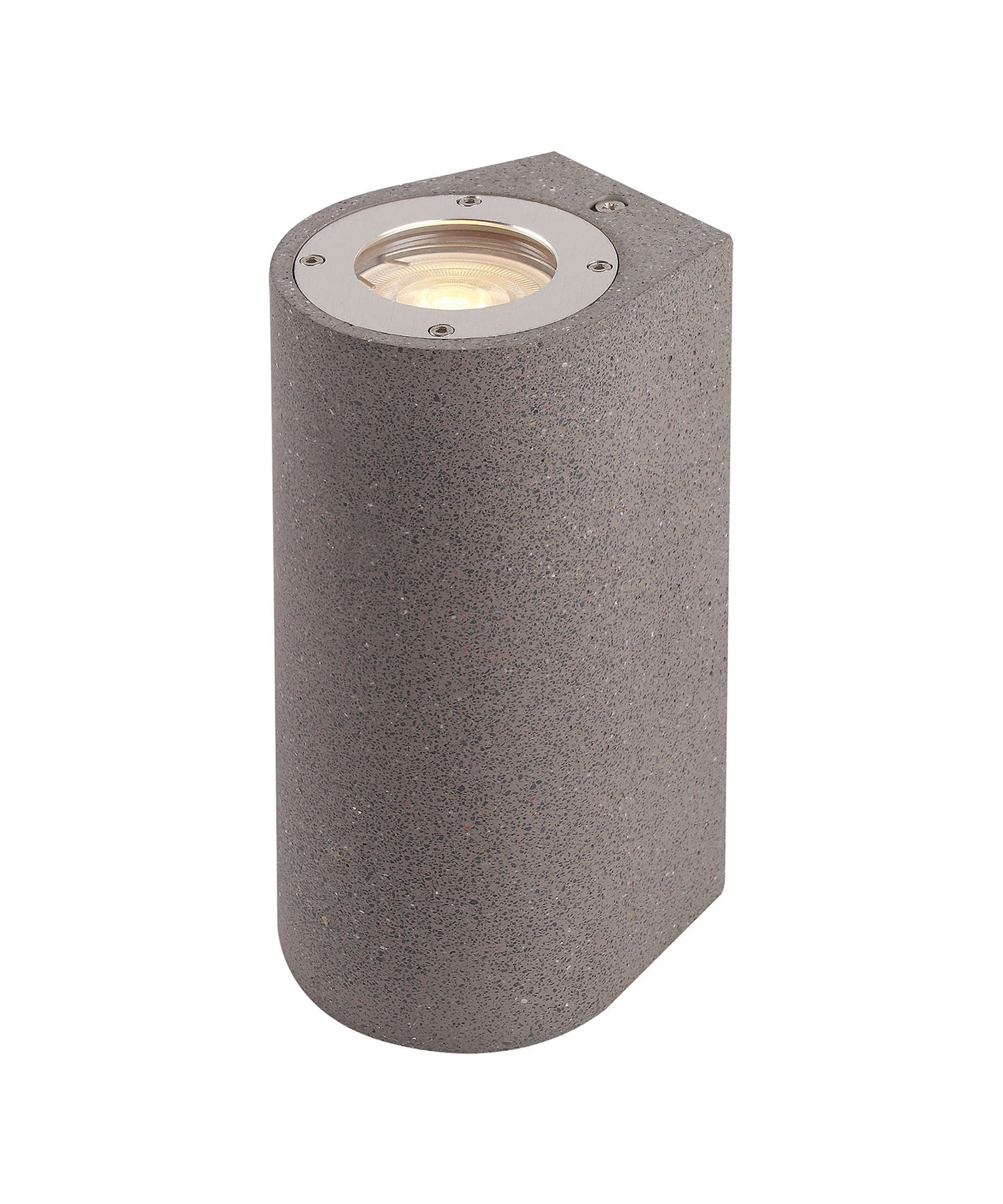 Levi Round Wall Lamp, 2 x GU10 (Max 12W), IP65, Grey Concrete, 2yrs Warranty by Mantra