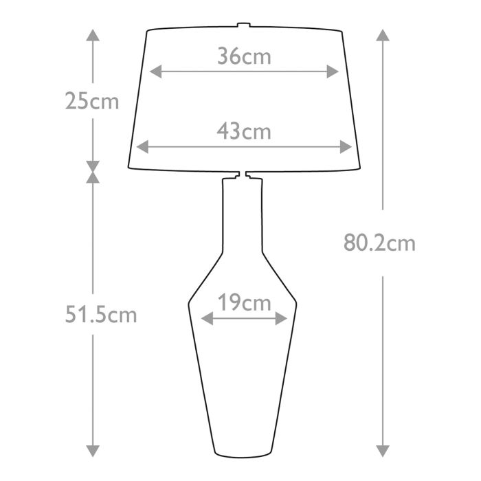 Leyton 1 Light Table Lamp - Pale Sage Green with Ivory Shade