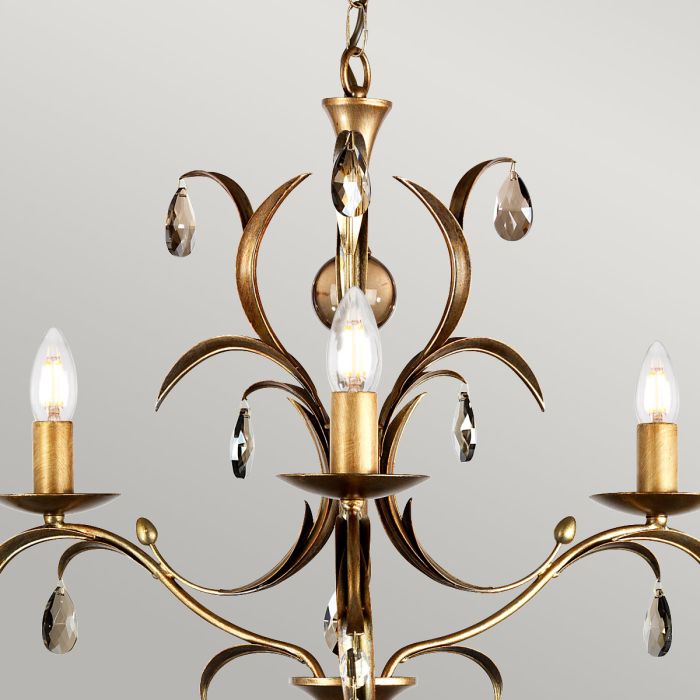 Lily 3 Light Chandelier - Bronze Patina
