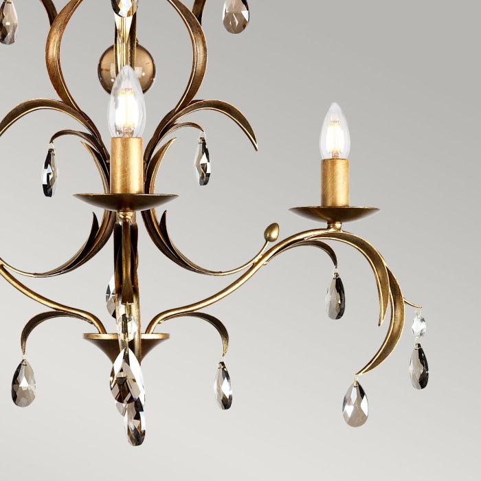 Lily 3 Light Chandelier - Bronze Patina