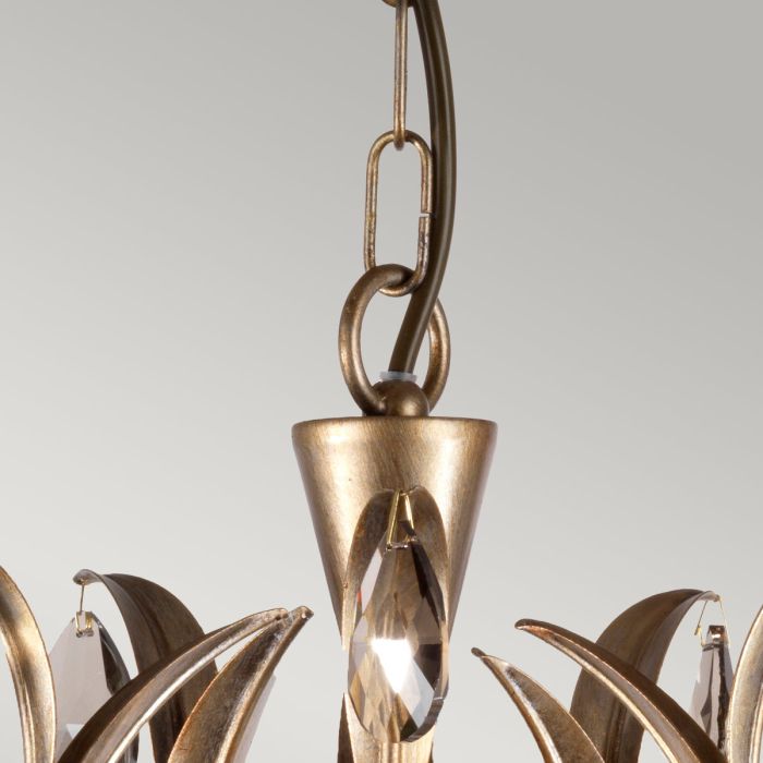 Lily 5 Light Chandelier - Bronze Patina
