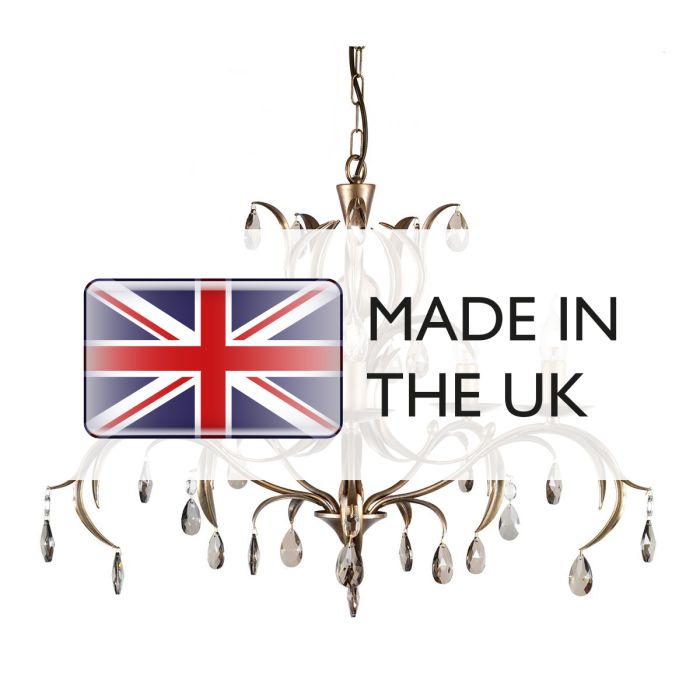 Lily 5 Light Chandelier - Bronze Patina