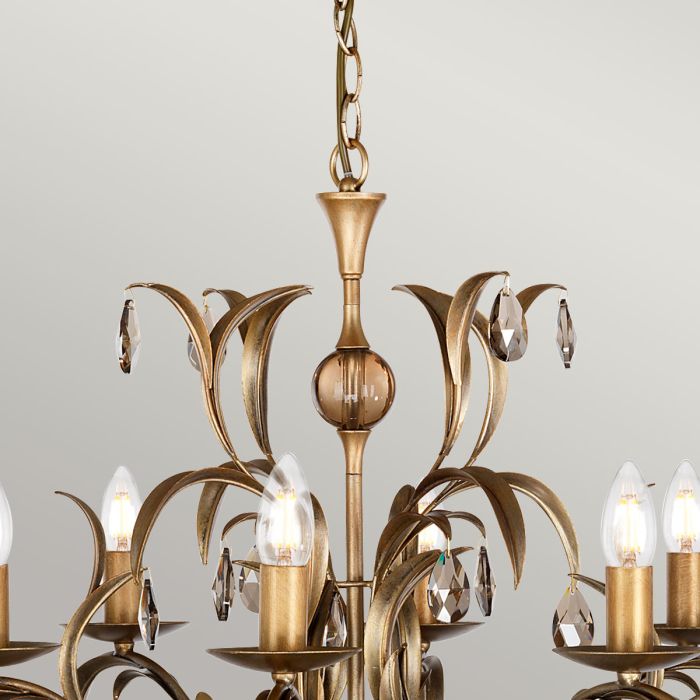 Lily 8 Light Chandelier - Bronze Patina