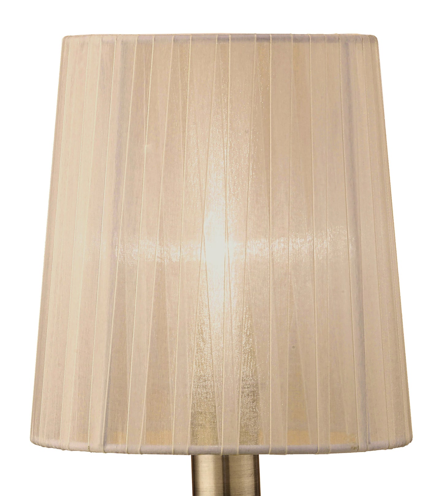 Loewe Table Lamp 1 Light E14 Small, Antique Brass With Soft Bronze Shade by Mantra