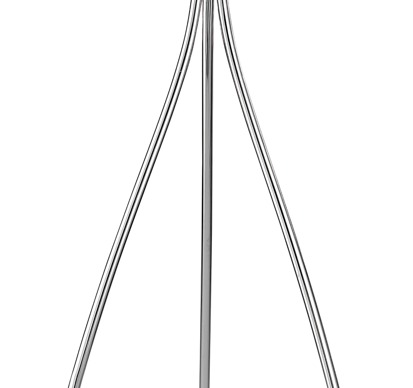 Loewe Floor Lamp 3 Light E27, Polished Chrome With Cream Shade by Mantra