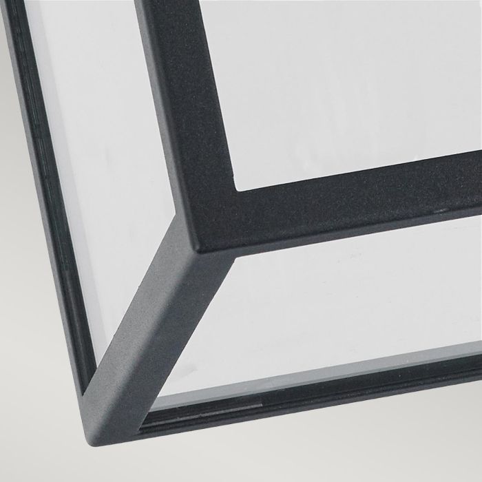 Lofoten 1 Light Flush - Cube - Black