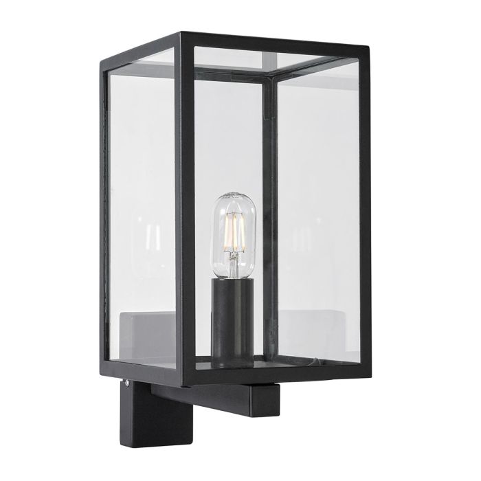 Lofoten 1 Light Wall Light with Arm - Black
