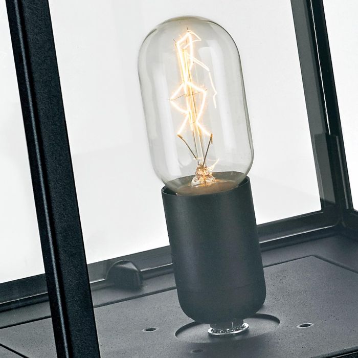 Lofoten 1 Light Pedestal - Black