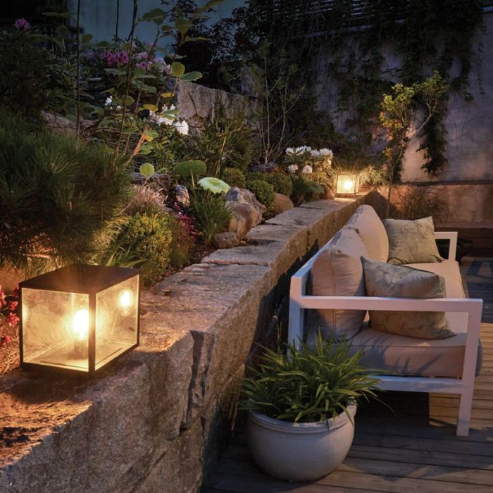 Lofoten 1 Light Pedestal - Black