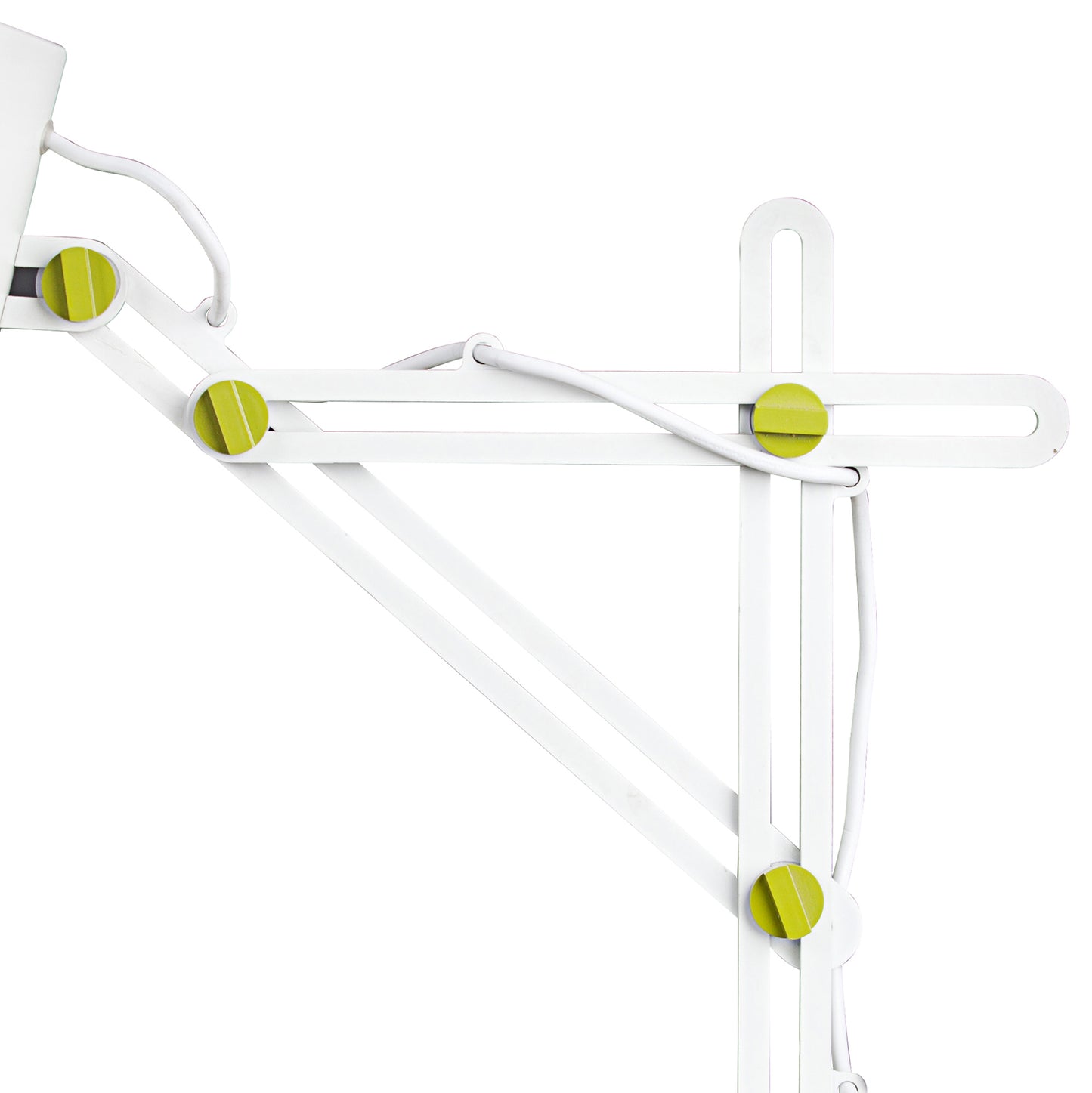 Looker Table Lamp 1 Light E27, Matt White/Green by Mantra