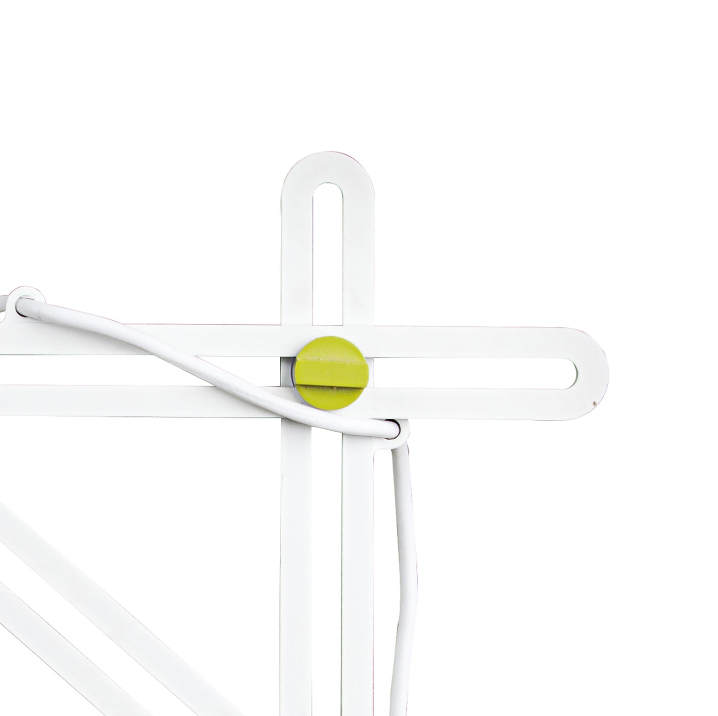 Looker Table Lamp 1 Light E27, Matt White/Green by Mantra