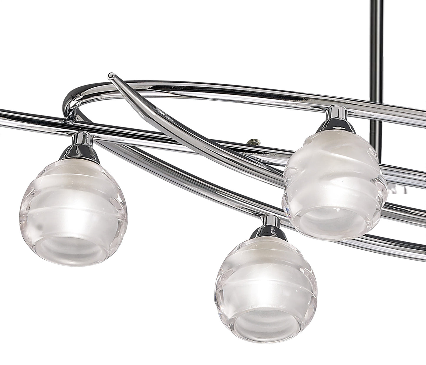 Loop Rectangular Telescopic 8 Light G9 ECO Line, Polished Chrome by Mantra