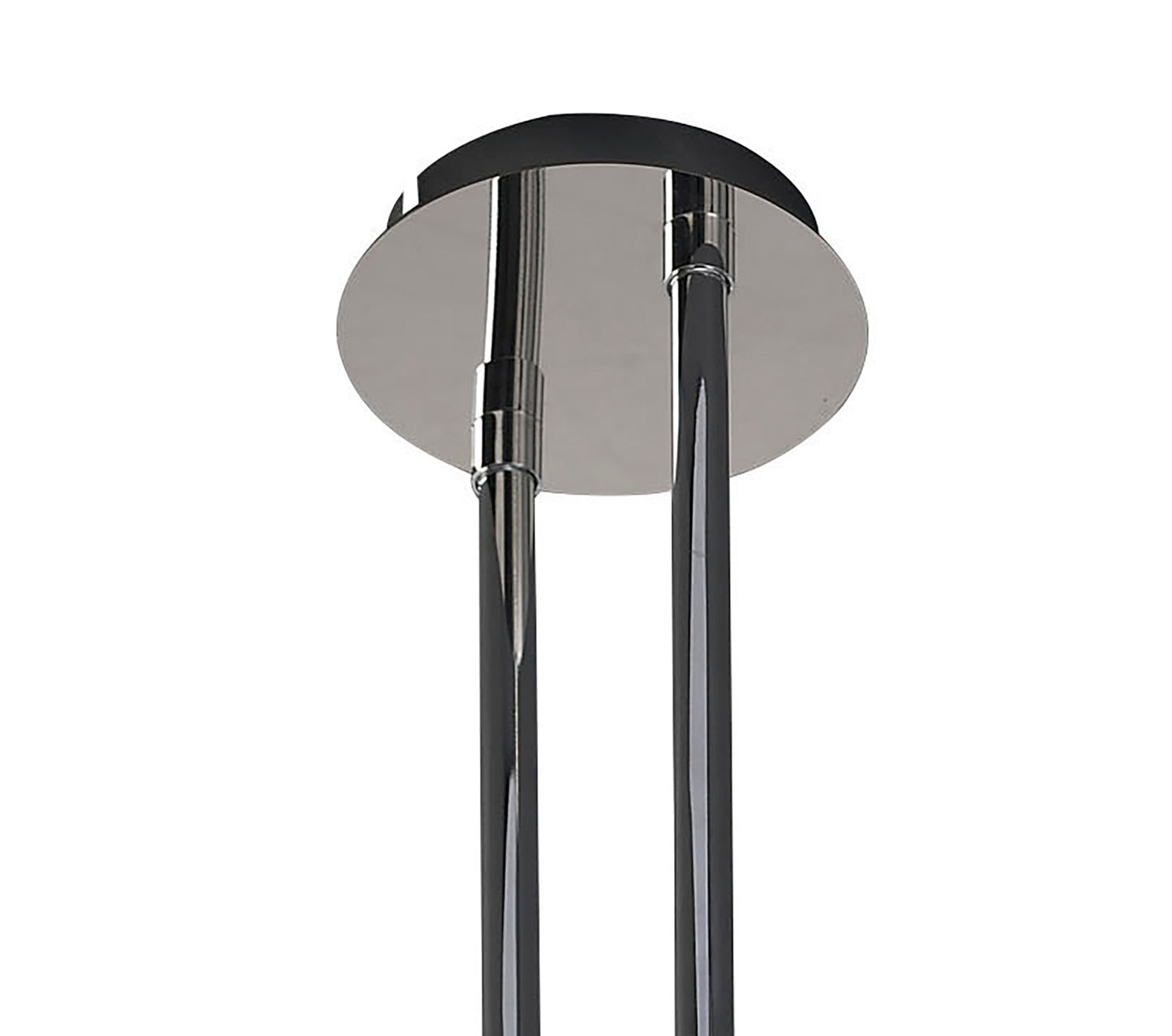 Loop Rectangular Telescopic Convertible To Semi Flush 6 Light G9 ECO, Polished Chrome by Mantra