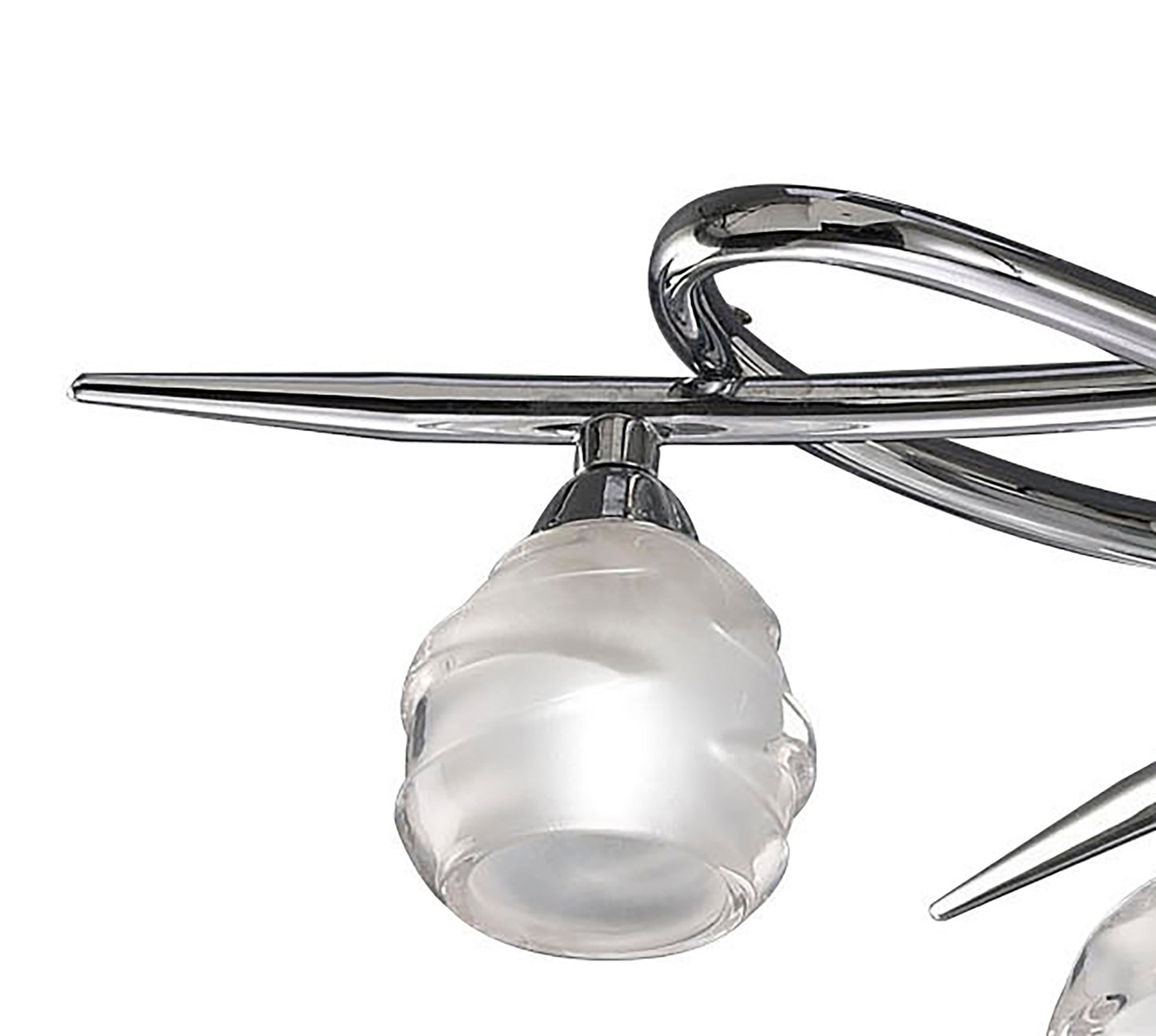 Loop Ceiling 4 Light G9 ECO, Polished Chrome by Mantra